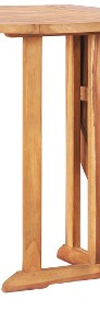 vidaXL Składany stół ogrodowy, 120x70x75 cm, lite drewno tekowe49002-4