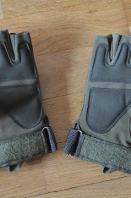 Rękawice taktyczne wojskowe militarne zielone (army green) bezpalcowe-2