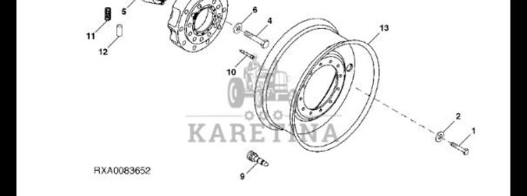 R299784 John Deere 8345R - Piasta-1