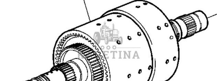 John Deere 6820 6920 6920S Wał Kompletny Bęben CZĘŚCI AL159831-1