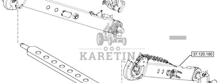 New Holland T6090 T6070 Wspornik 5199253-1