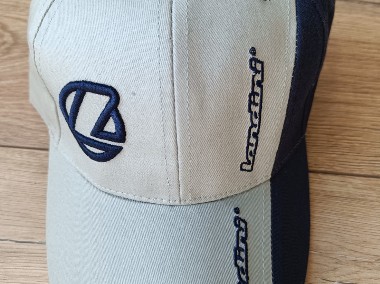Nowa czapka z daszkiem oryginał Landini szara (niebieska)-1