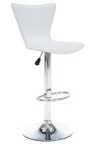 vidaXL Obrotowe krzesła barowe, 2 szt., białe, sztuczna skóra246936-2