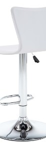 vidaXL Obrotowe krzesła barowe, 2 szt., białe, sztuczna skóra246936-4