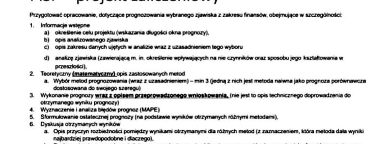 "PiSF" - Projekt inżynierski. Poziom nauczania - Studia. -1