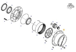 Fendt 927 930 933 936 - układ planetarny - koło zębate przekładni F930301020150