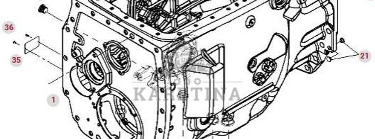 Valtra S274 S294 S324 S394 Fendt S927 S930 S933 S939 ML260 Obudowa Skrzyni Biegów 1030153100000-1