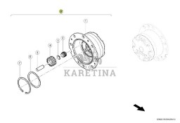 Claas Jaguar 970 - tylna oś napędowa - zwolnica układ planetarny 0001319270