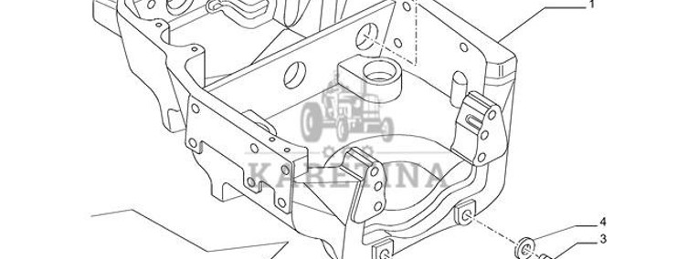 New Holland T6010 T6090 T6070 Wspornik 87608579-1