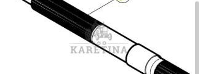 CLAAS RENAULT ATLES 936 RZ V5 Wałek Podajnika Zbożowego 7700053635 77 0005 363 5-1