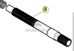 CLAAS RENAULT ATLES 936 RZ V5 Wałek Podajnika Zbożowego 7700053635 77 0005 363 5