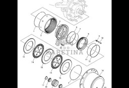 John Deere 7530 Premium - Tarcza z otworem wielowyp. L172016