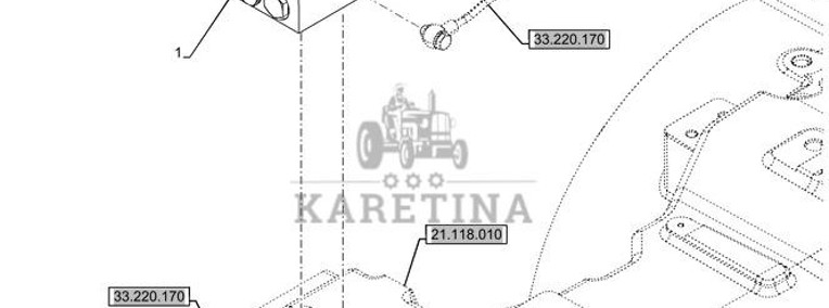 New Holland T6090 Zawór hydrauliczny 48068325-1