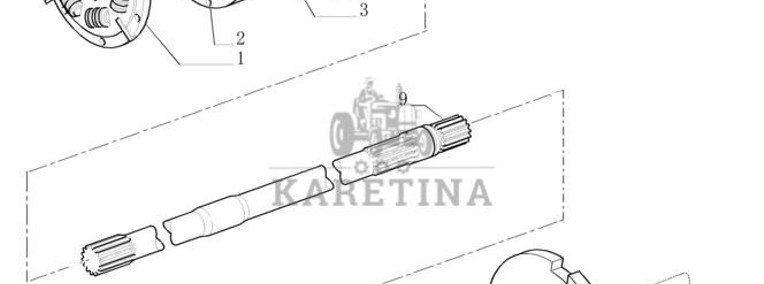 New Holland T6010 Kolo zamach, silnik 47125891-1
