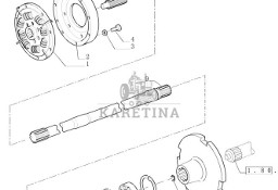 New Holland T6010 Kolo zamach, silnik 47125891