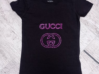 Tshirt Gucci 98 cm czarna logo-1