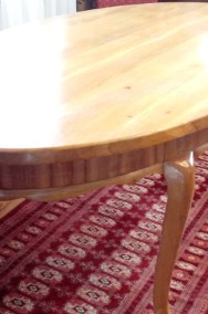 stół dębowy drewniany lity dąb owalny współczesny jak nowy OKAZJA-2