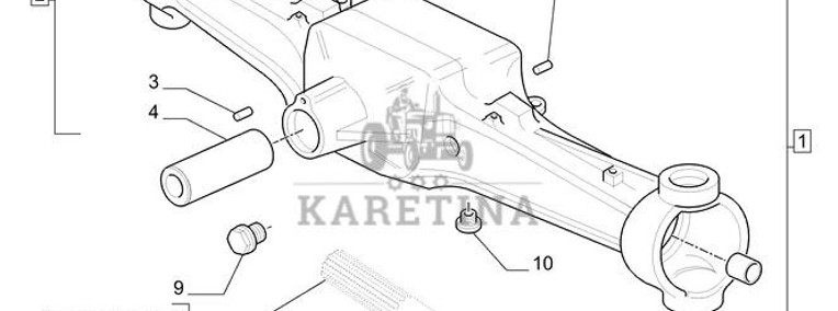 New Holland T6010 Pochwa mostu napedow 87585991-1