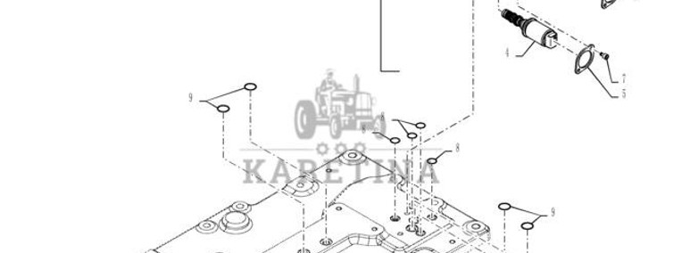 New Holland T6090 T6070 Zawór 84335689-1