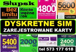 Zarejestrowane karty SIM sprawne startery komorki prepaid telefoniczne Słupsk