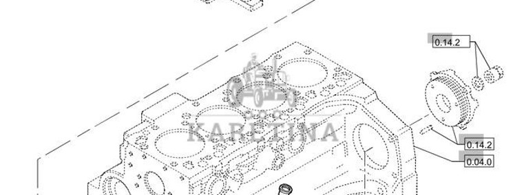 New Holland T6010 Pompa paliwowa wtrys 2855292-1