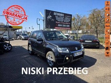 Suzuki Grand Vitara II 1.9 DDIS 130 KM, Skóra, 4x4, Nawigacja, Bluetooth, DVD, Xenon, Alufe