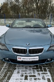 BMW SERIA 6 Zjawiskowy kabriolet z beżową skórą dostępny od ręki. Faktura VAT23%-2