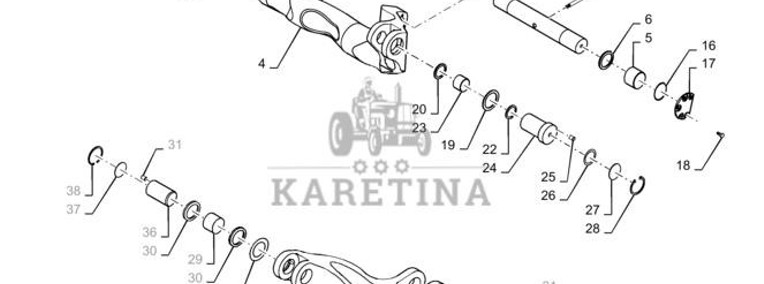 New Holland T6090 T6070 Ramię 87406432-1