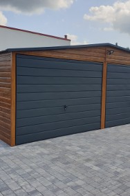 Garaż 6x5+3m wiata drewno złoty dąb orzech PRODUCENT-2
