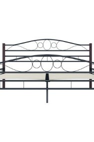 vidaXL Rama łóżka, czarna, metalowa, 160 x 200 cm-2
