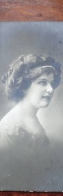 portret kobiety zdjęcie przedwojenne kartonikowe 1914 r. fotografia pocztówka-4