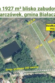 Działka 1700 m²blisko wsi i rzeki, Parczówek-2