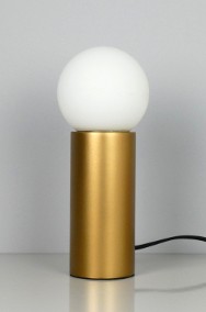Lampa biurkowa GULDBODA złoty kula biała nowoczesny glamour-2