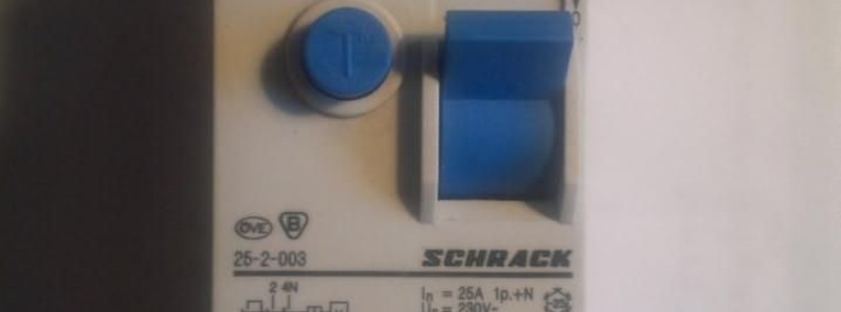 Wyłącznik różnicowoprądowy producent Schrack In 25A ; 0,03A ; 1p+N-1