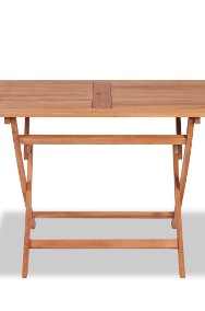 vidaXL Składany stół ogrodowy, 120x70x75 cm, lite drewno tekowe 44682-2