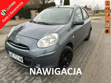 Nissan Micra IV Benzyna, klimatyzacja mrozi, dotykowa nawigacja, opony wielosezonowe-1