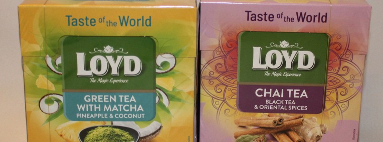 Herbata Loyd zielona z matcha ananas kokos i chai tea cynamon imbir 20t.-1