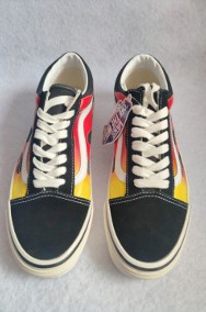 "Vans Flame Old Skool" skórzane trampki damskie długość 23 cm flame-2