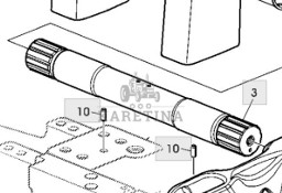 John Deere 6430 Premium Wał Wahliwy Ramienia Podnoszącego L168344