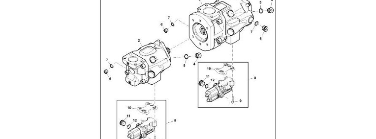 John Deere 9470RX - Sterownik pompy/zaworu RE576761 (Układ hydrauliczny)-1