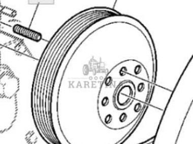 John Deere 6230 6630 Koło Pasowe Wentylatora R128660-1