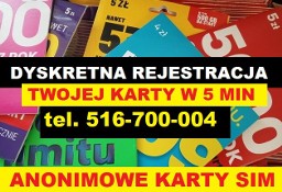 ZAREJESTROWANE KARY SIM polskie startowki karty SIM telefoniczne prepaid Olsztyn