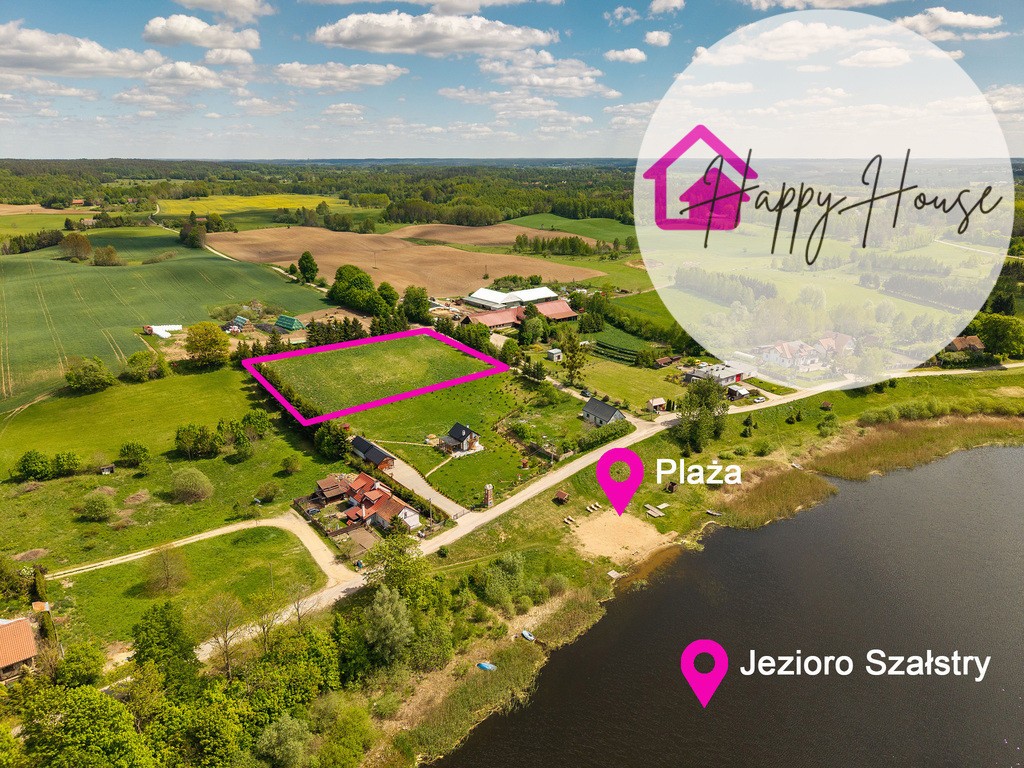 Działka 4800 m² nad jeziorem Szałstry, WZ, olsztyński