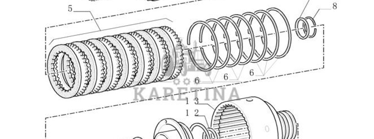 New Holland T6090 Piasta 5162333-1