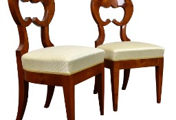 Dwa krzesła biedermeier czereśnia kopie politura krzesło repliki