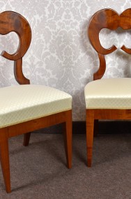 Dwa krzesła biedermeier czereśnia kopie politura krzesło repliki-2