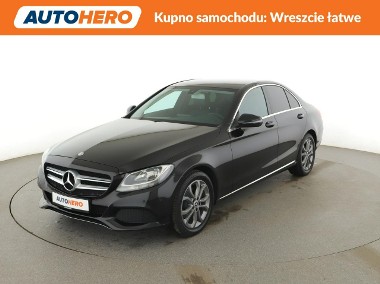 Mercedes-Benz Klasa C W205 półskóra navi klima auto czujniki parkowania grzane fotele-1