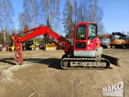 Volvo ECR88D / Obrót w obrysie Ramię offset Lemiesz Gumowe gąsienice ECR 88