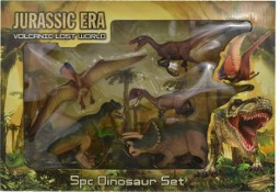 Dinozaury Zestaw 5 szt. Figurki Tyranozaur T-Rex JURASSIC ERA