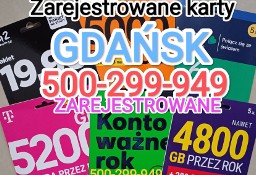 Gdańsk Zarejestrowane karty SIM - Rejestracja kart 20 zł - Zagraniczne startery 